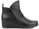 Botki damskie na dwa suwaki - COMFORTABEL 962319, czarne