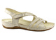 Lekkie sandały damskie z miękkiej skóry - HELIOS Komfort 252, złote