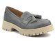 Półbuty, loafersy damskie MACIEJKA 5497S-20, szare
