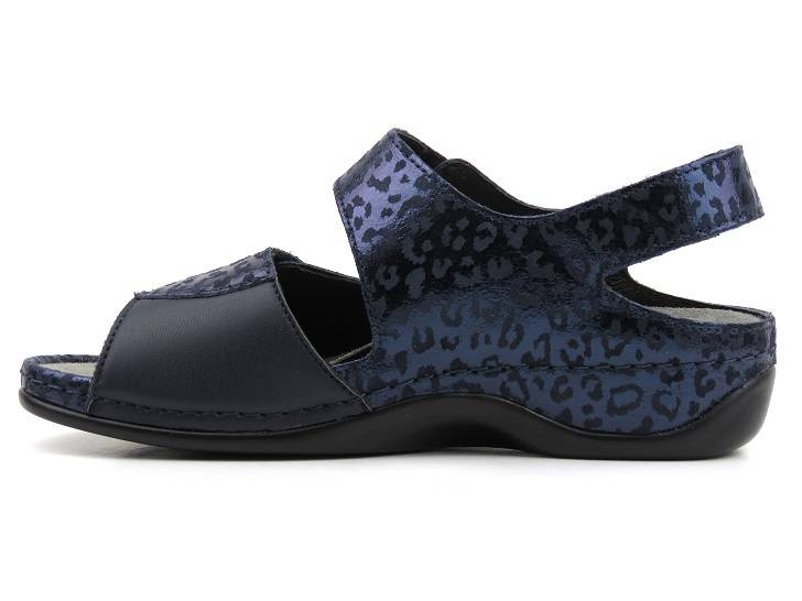 Sandały damskie zdrowotne - Berkemann RINA Stretch 01040, granatowe