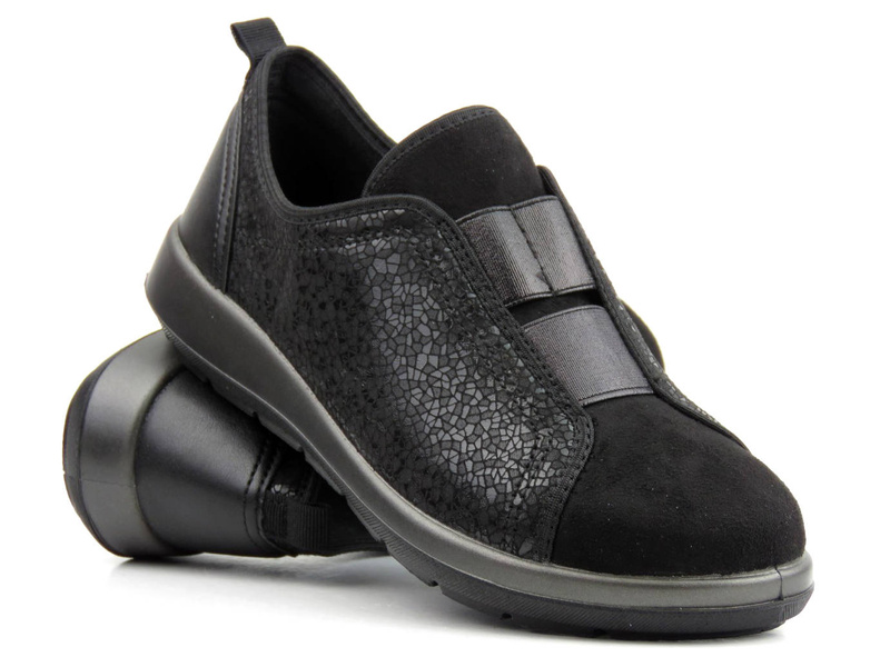 Półbuty damskie profilaktyczno-zdrowotne Befado dr Orto Casual 156D104, czarne 