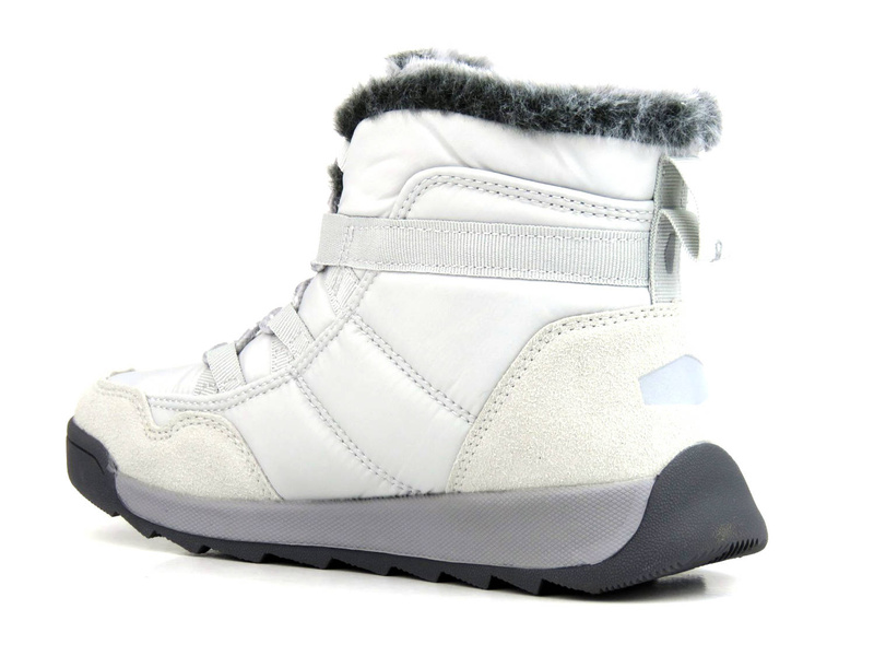 Ciepłe śniegowce damskie sznurowane - CROSS JEANS KK2R4015C, szare