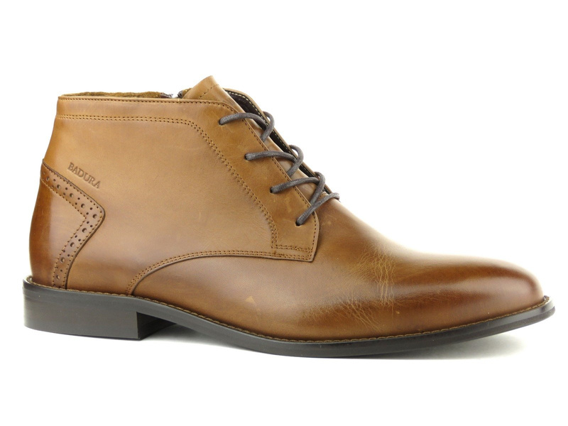 Eleganckie trzewiki męskie Badura 4663, brązowe