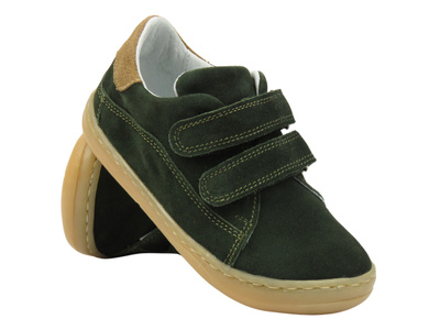 Barefoot półbuty minimalistyczne trzewiki dziecięce zielone Jamet 2219