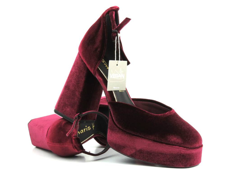 Czółenka damskie - Tamaris 1-24460-41, bordowe