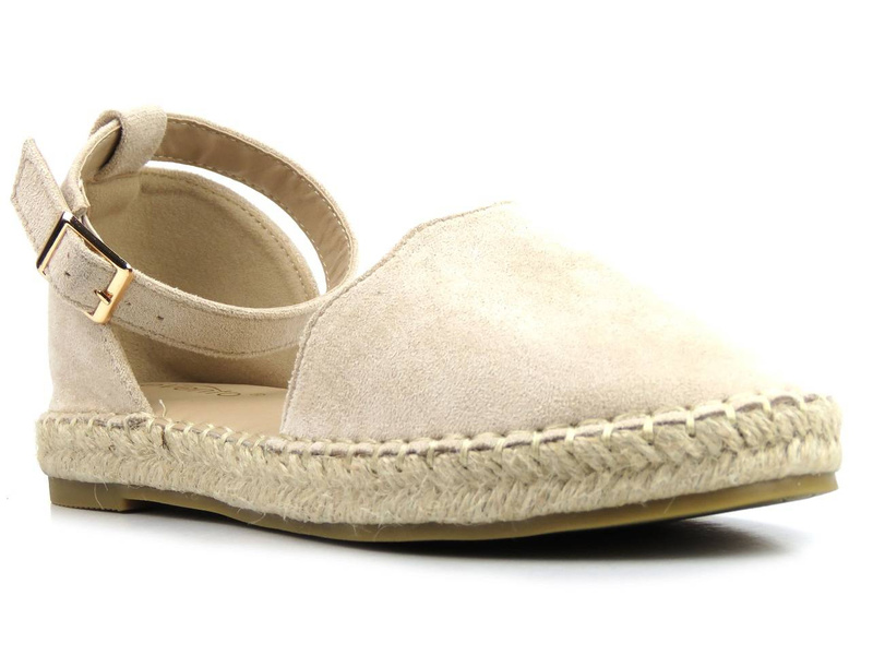 Espadryle, sandały damskie Evento 22SD35-4591, beżowe