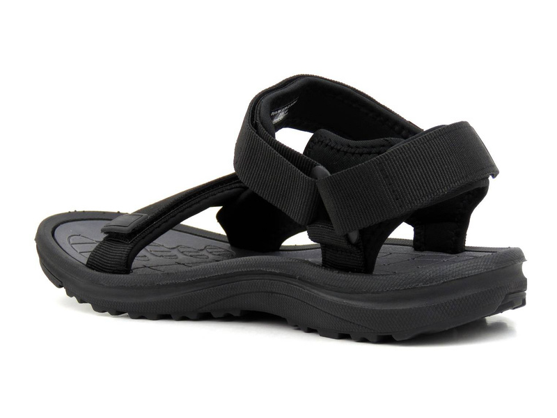 Sportowe sandały męskie na rzepy - Lee Cooper 22-34-0945M, czarne