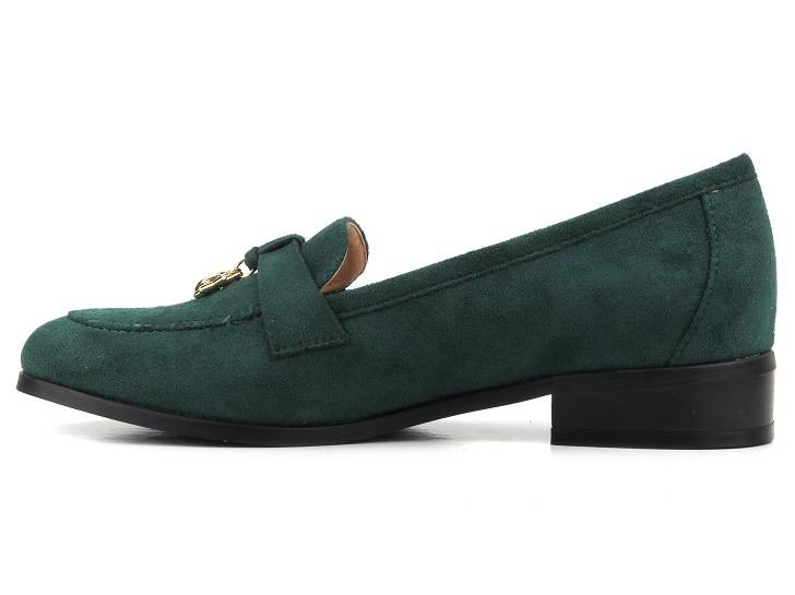 Półbuty, loafersy damskie Potocki 23-12097, zielone