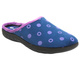 Kapcie Damskie - INBLU ET-24 Granatowe Wsuwane 