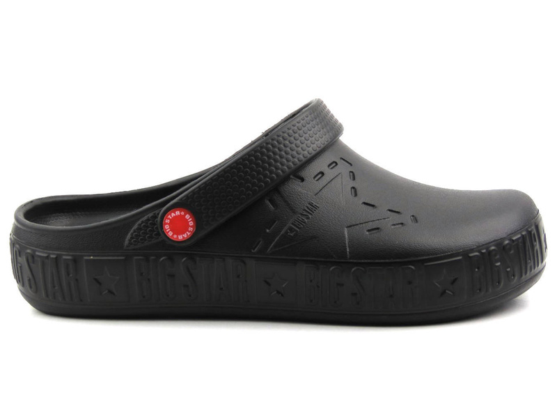 Piankowe klapki damskie, clogsy- BIG STAR II275001, czarne