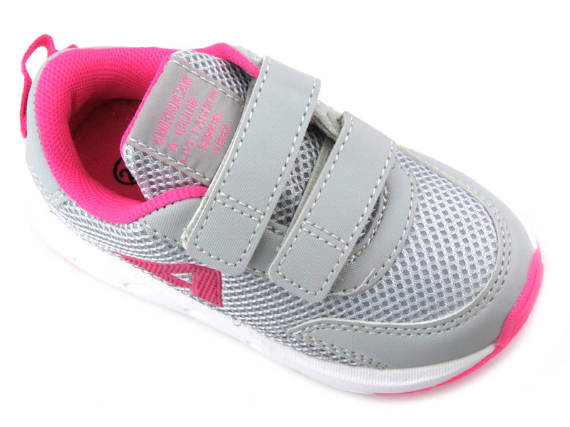 Sportowe buty, adidaski dziecięce  - AMERICAN CLUB ES 127/23, szare