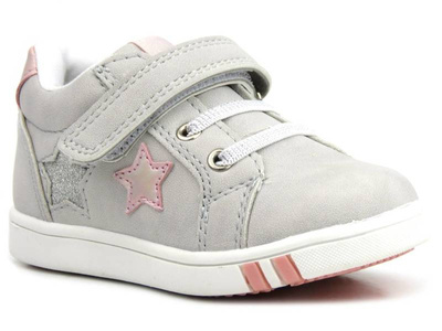 Adidasy dziecięce dla dziewczynki - American Club XD 41/22, szare