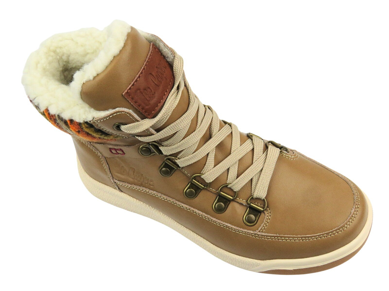 Trapery damskie - LEE COOPER 24-01-2985L, beżowe