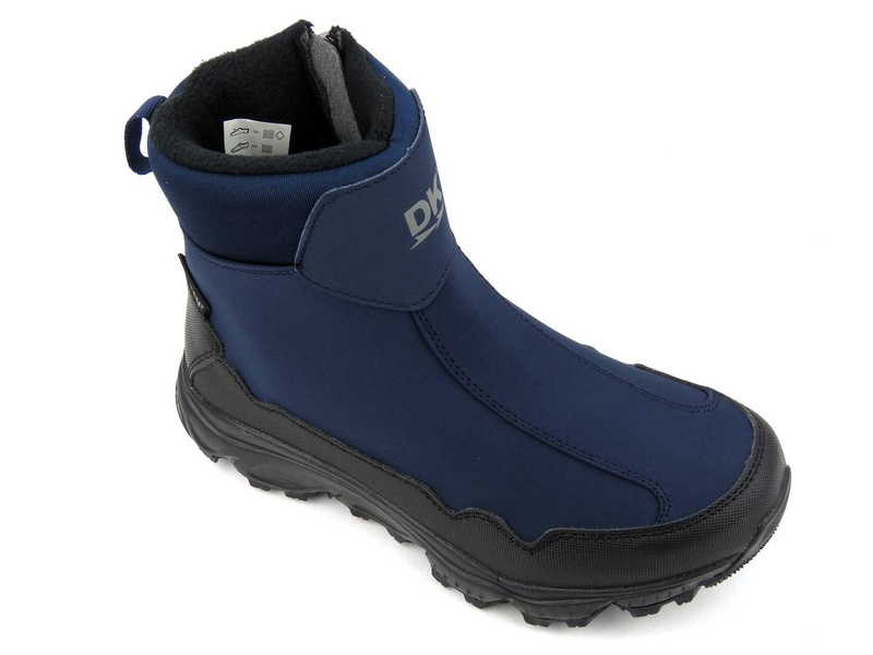 Śniegowce damskie DK TECH Soft Shell 2462, granatowe