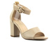 Eleganckie sandały damskie na słupku- Evento 23SD35-5578, beżowe