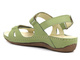 Sportowe sandały damskie na trzy rzepy - HELIOS Komfort 205, zielone 2