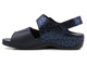 Sandały damskie zdrowotne - Berkemann RINA Stretch 01040, granatowe