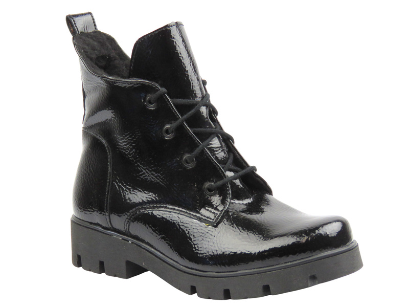 Botki, trzewiki dziecięce dziewczęce Kornecki 06921, czarne