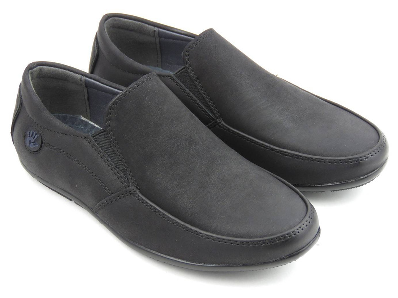 Półbuty wizytowe dla chłopca, buty komunijne - WOJTYŁKO 2099, czarne