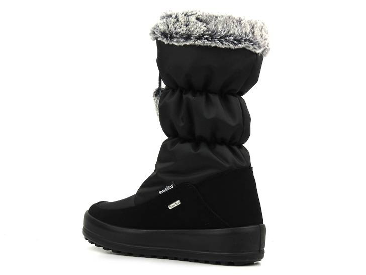 Ciepłe śniegowce damskie z membraną czarne Manitu 990219-01