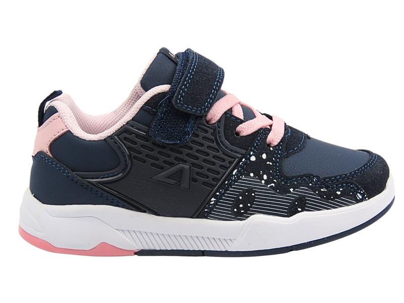 Sneakersy, buty sportowe dla dziewczynki granatowe AMERICAN CLUB BS 27/23