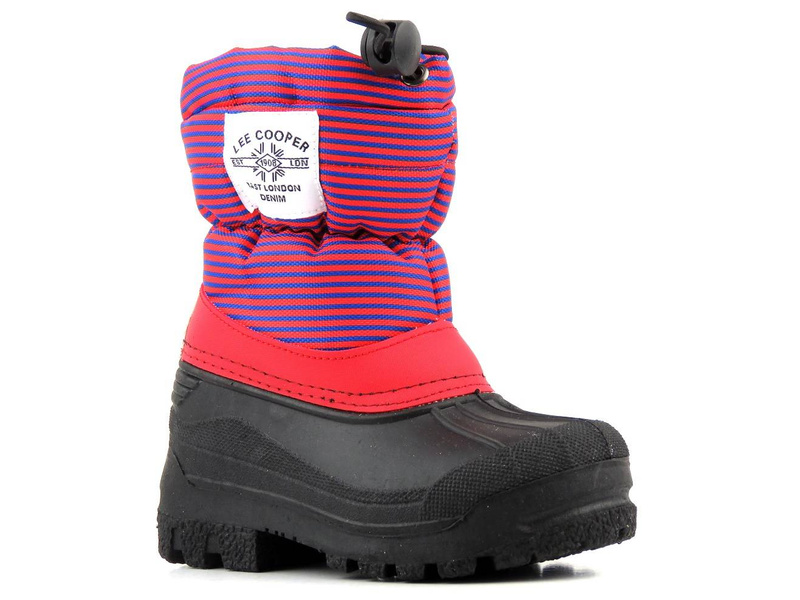 Śniegowce dziecięce z kożuszkiem - LEE COOPER LCJ-21-44-0528K, czerwone