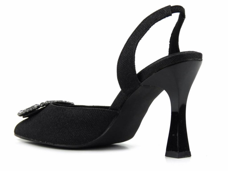 Sandały damskie na obcasie - Marco Tozzi 2-29607-20, czarne