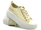 Trampki damskie na platformie - Lee Cooper LCW-24-44-2464L, beżowe