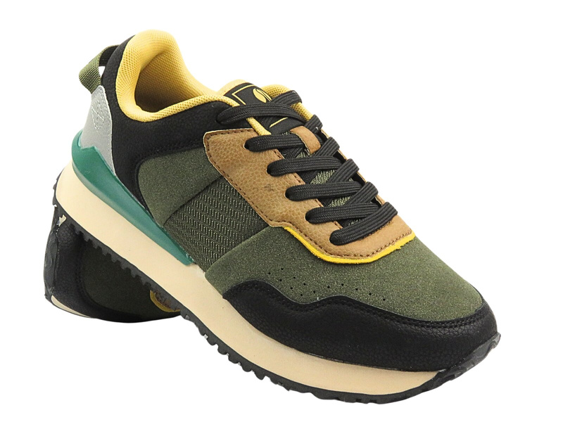 Sznurowane buty sportowe męskie zielone Inblu IU-15 