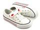 Trampki dziecięce na rzep - LEE COOPER LCW-22-44-0804K, białe