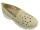 Ażurowe półbuty damskie - Unisoft 23PB02-5592, beżowe