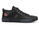 Skórzane sneakersy męskie - JOHN DOUBARE HD19958V1-6A, czarne