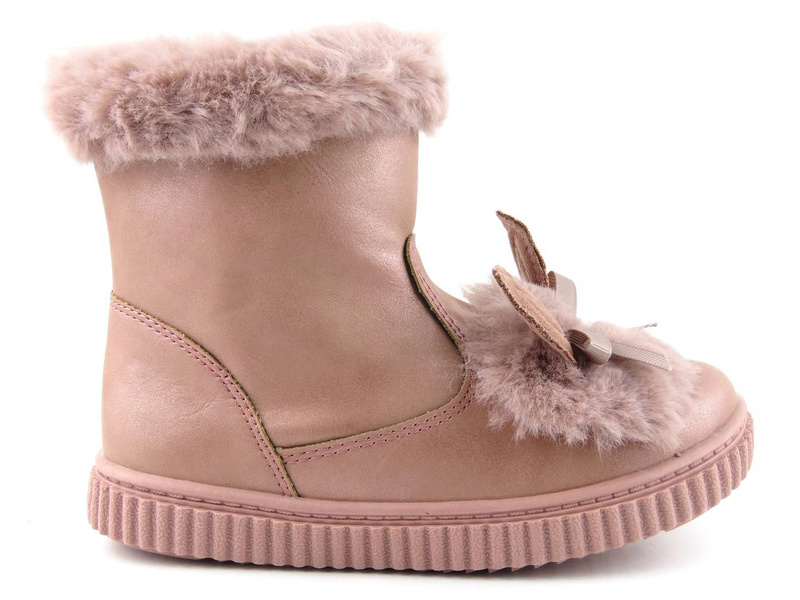 Kozaki dziecięce z króliczkiem - AMERICAN CLUB GC 27/20, różowe