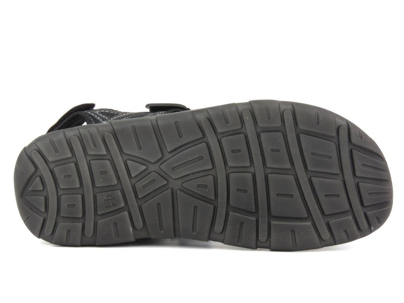 Wygodne, klasyczne sandały męskie - INBLU TO-06, czarne