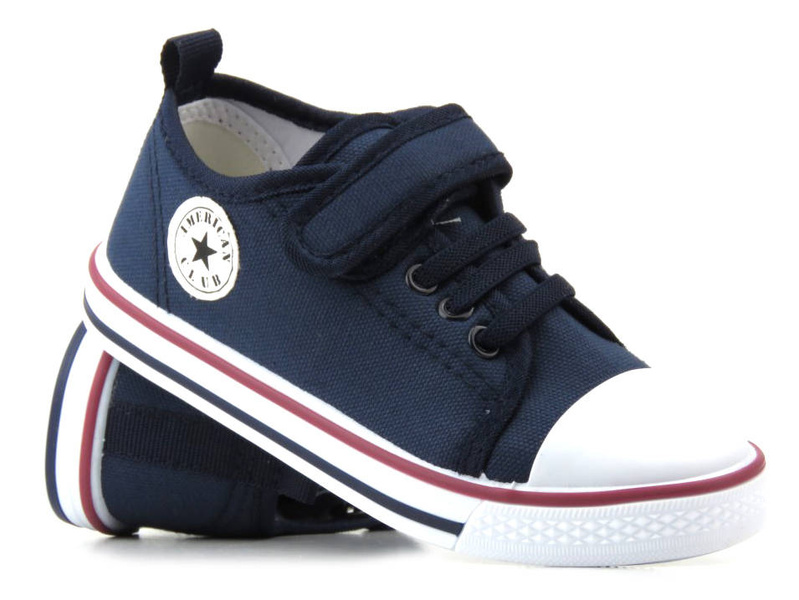 Tenisówki dziecięce, trampki American Club TEN 85/23, granatowe