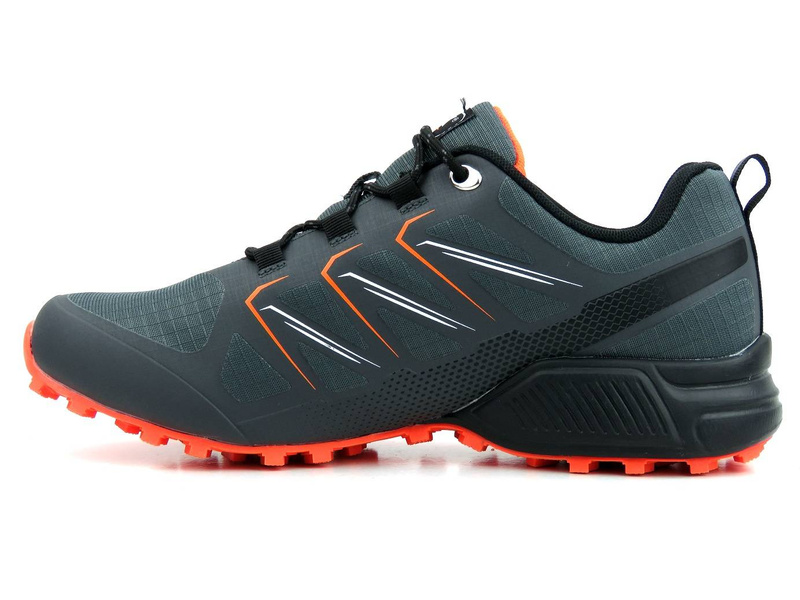 Buty męskie sportowe, adidasy do biegania - DK Speed Grip VB16763, szaro-pomarańczowe