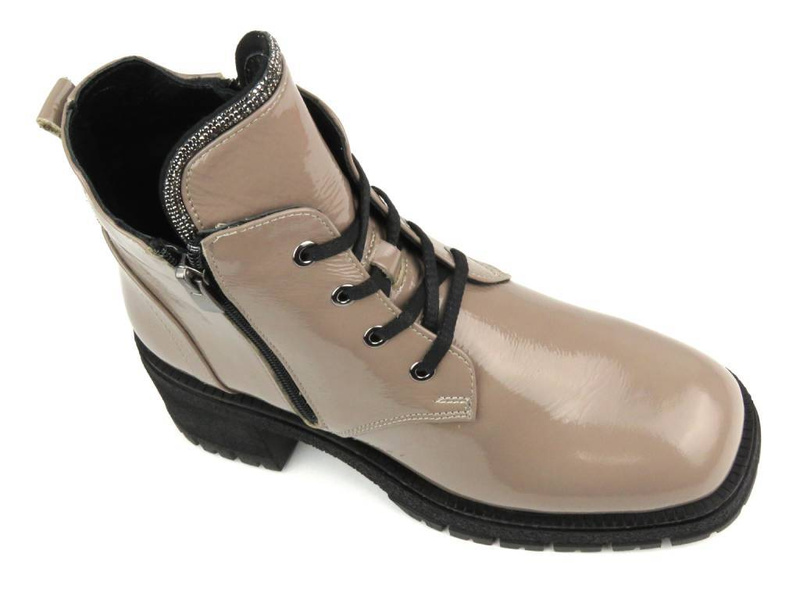 Botki, trapery damskie - VENEZIA 0032329T3696 C-3, beżowe