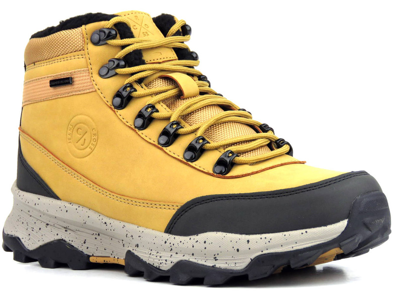 Trekkingi, buty zimowe męskie - CROSS JEANS KK1R4026C, camel