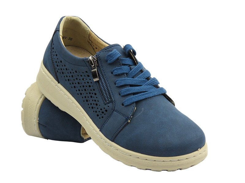 Sportowe półbuty damskie granatowe Potocki 25-90342