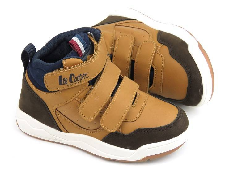 Buty sportowe dziecięce na jesień, zimę - LEE COOPER 22-29-1322K, camel