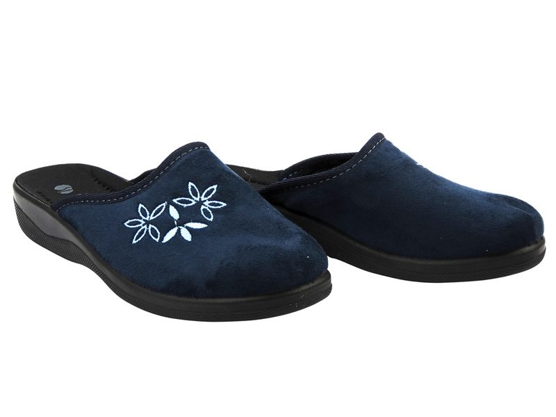 Wygodne kapcie damskie INBLU CU-5H, granatowe