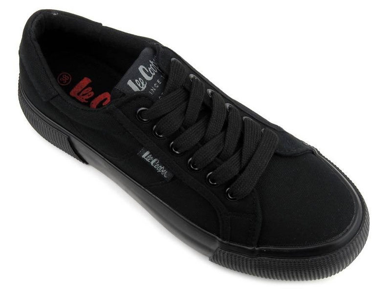 Trampki damskie, creepersy Lee Cooper 21-31-0105L, czarne