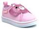 Wygodne trampki dziecięce z kotkiem na cholewce - AXIM 22102, różowe