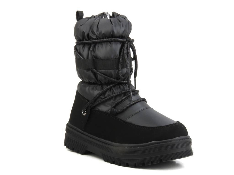 Cieplutkie śniegowce dziecięce - MISS E 23DZ23-6585, czarne