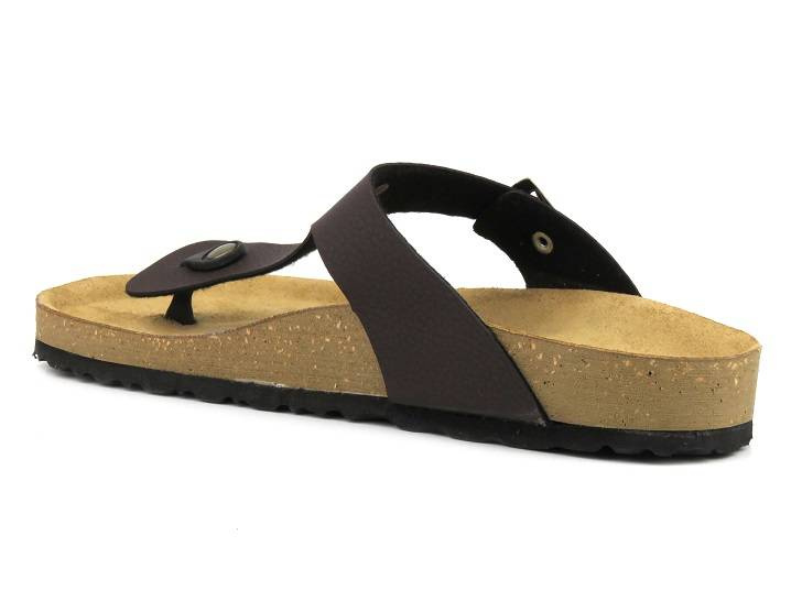 Wygodne japonki męskie INBLU NU-08, brązowe