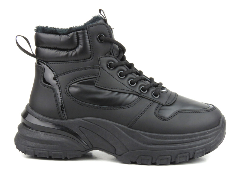 Trapery damskie w sportowym stylu - News 23BT26-6518, czarne