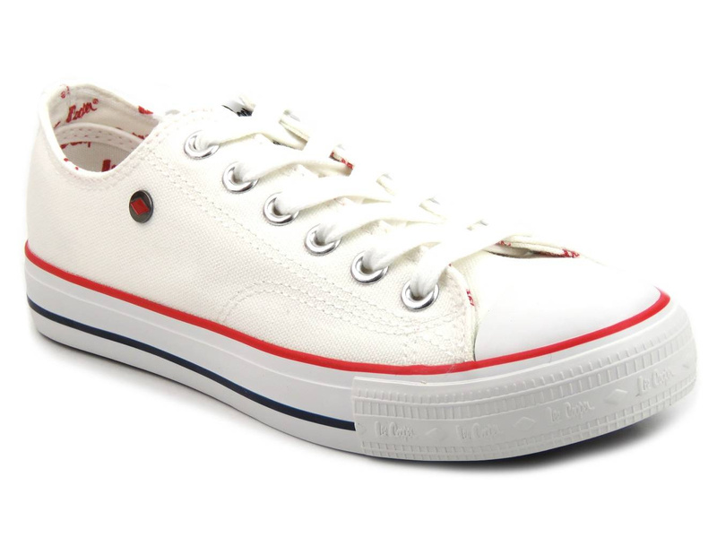 Trampki damskie brytyjskiej marki LEE COOPER 22-31-0875L, białe