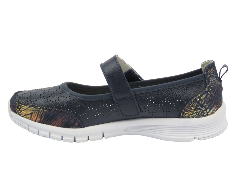 Półbuty buty damskie - Evento 25PB18-8200, granatowe