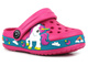 Klapki, sandałki dziewczęce clogsy  - AMERICAN CLUB NH 65/23, NH 66/23, różowe z jednorożcem