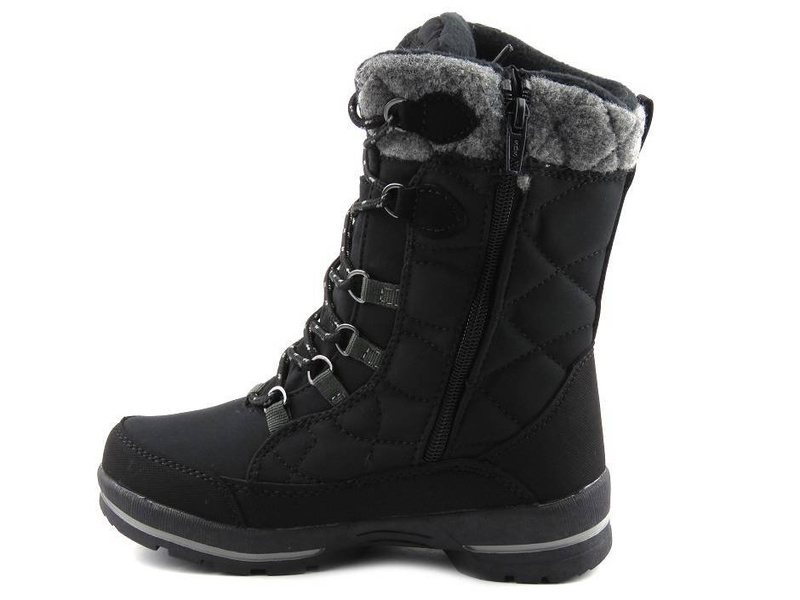 Śniegowce dziecięce z membraną i softshell - AMERICAN CLUB SN14/23, czarne